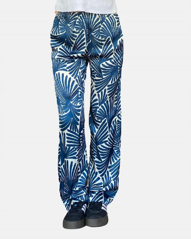 women's cotton pantsPrunelle Woven Pants In Blue