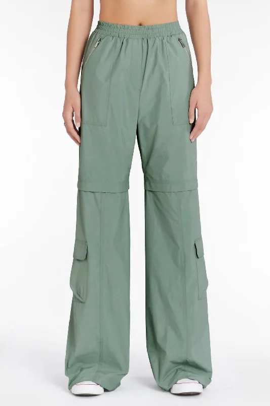 women's low-rise pantsGia Wide Leg Pants In Sage