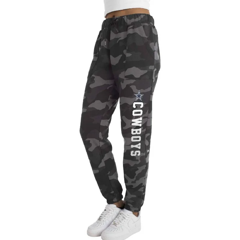 women's denim pantsWomen's Dallas Cowboyss Fleece Jogger Pants In Grey/black