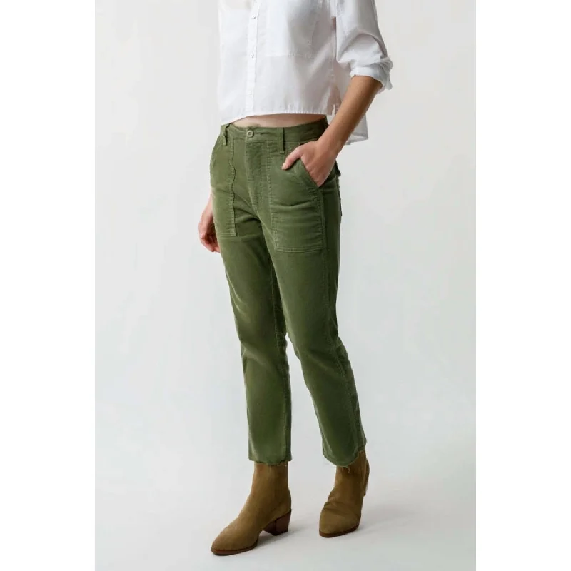 women's tall pantsCord Easy Army Trouser In Tea Leaf