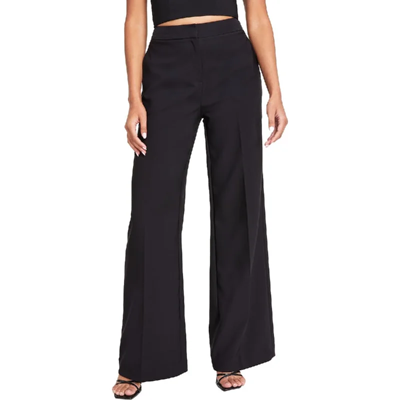 women's short pantsWomens Pintuck High Rise Wide Leg Pants