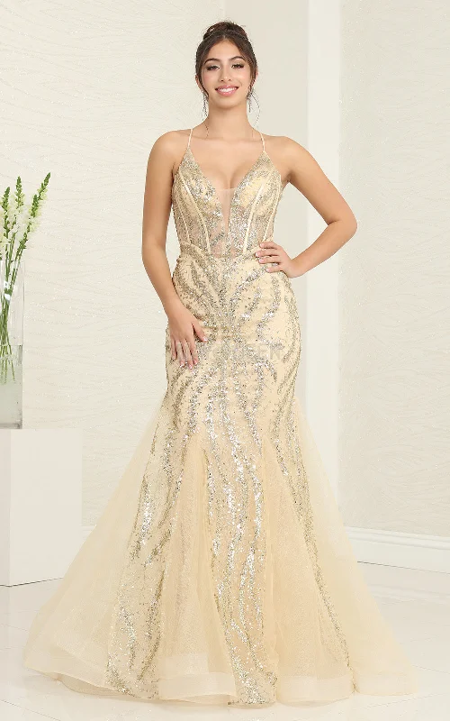 Formal Dress for Theater OpeningsMay Queen RQ8078 - Mermaid Gown