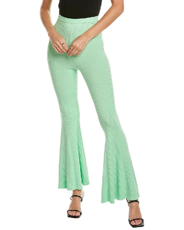 women's trendy pantsSelf-Portrait Ribbed Pant