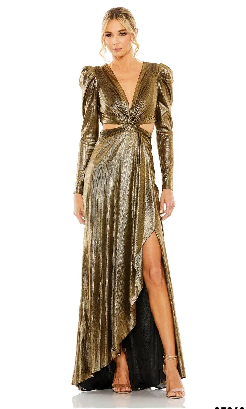 Formal Dress for Garden WeddingsMac Duggal 27060 - Metallic Gown