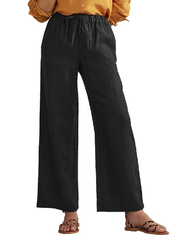 women's summer pantsBoden Relaxed Pull-On Linen Trouser