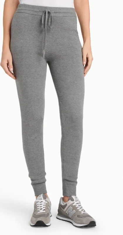 women's distressed pantsKayla Sweater Jogger In Heather Fog