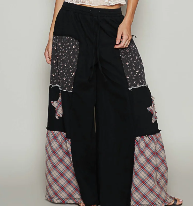 women's embroidered pantsEmery Pant In Black Multi