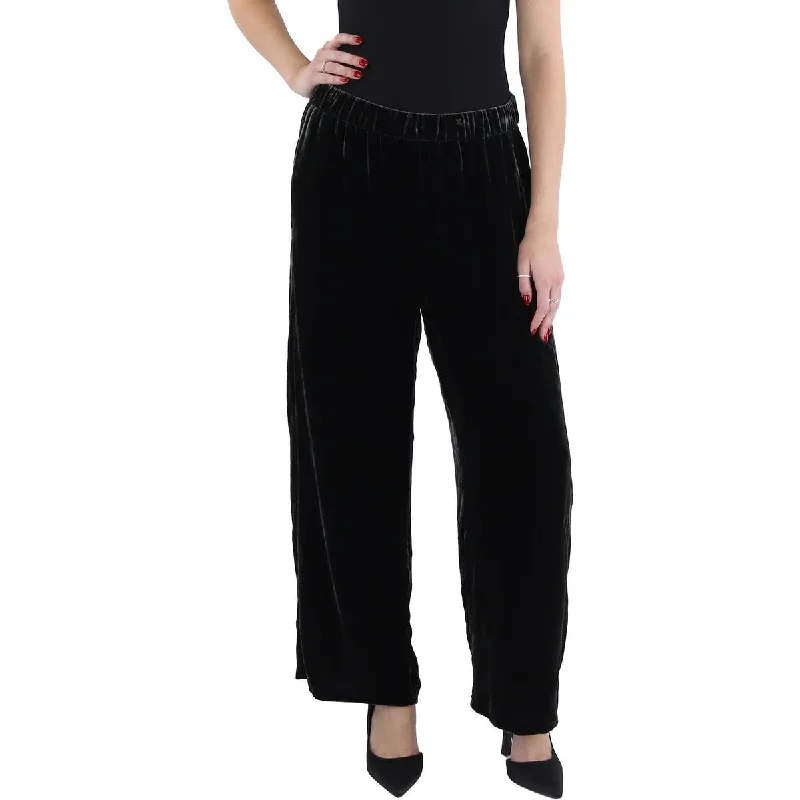 women's plus-size pantsWomens Velvet Elastic Waist Ankle Pants