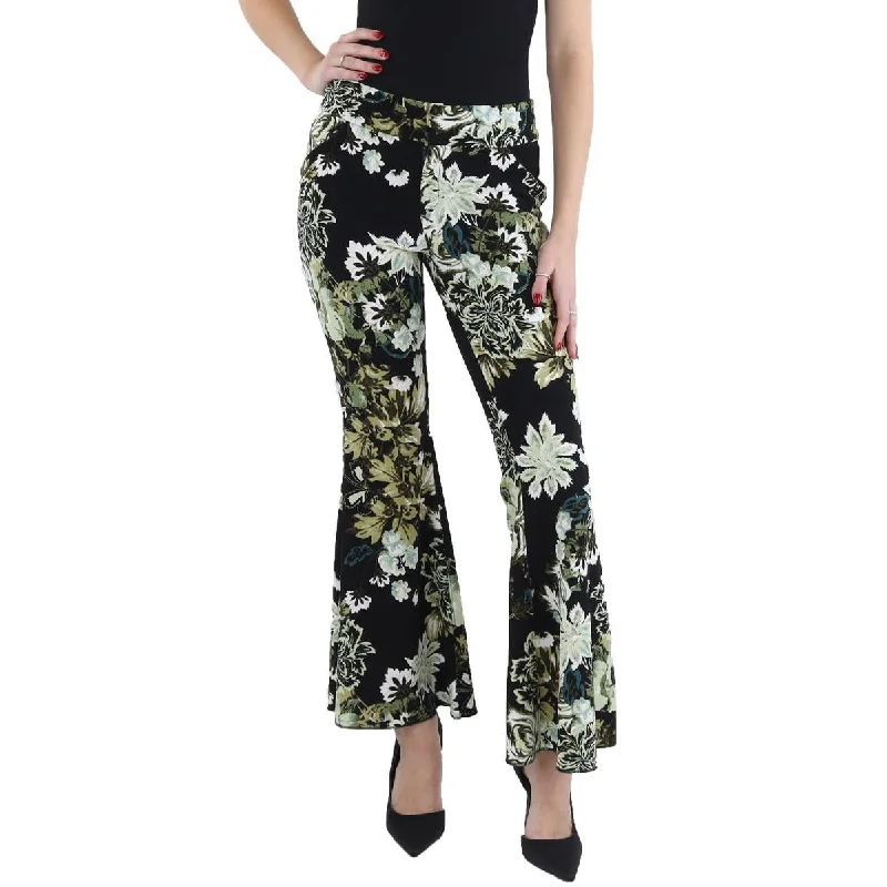 women's stretch pantsWomens Mid Rise Special Occasion Flared Pants