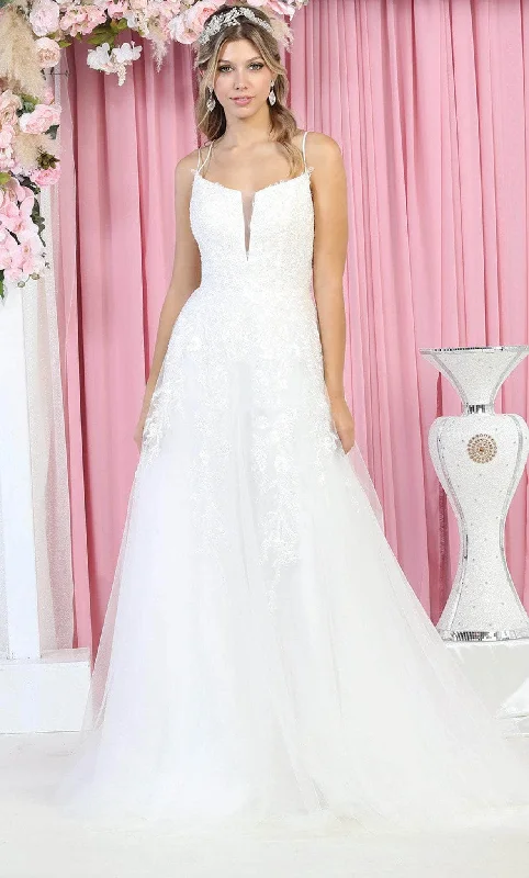 Formal Dress for WeddingsMay Queen RQ7917 - Embroidered Gown