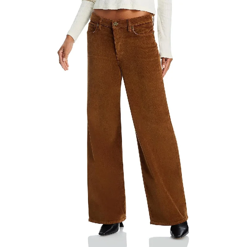 women's ripped pantsWomens High Rise Corduroy Wide Leg Pants