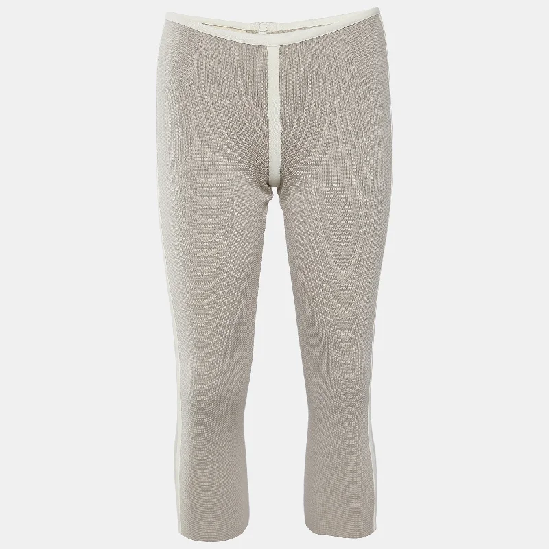 women's corduroy pantsMarni Beige Cotton Knit Capri Pant