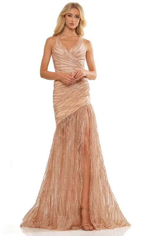 Formal Dress for Bar MitzvahsColors Dress 2856 - Glittered Gown