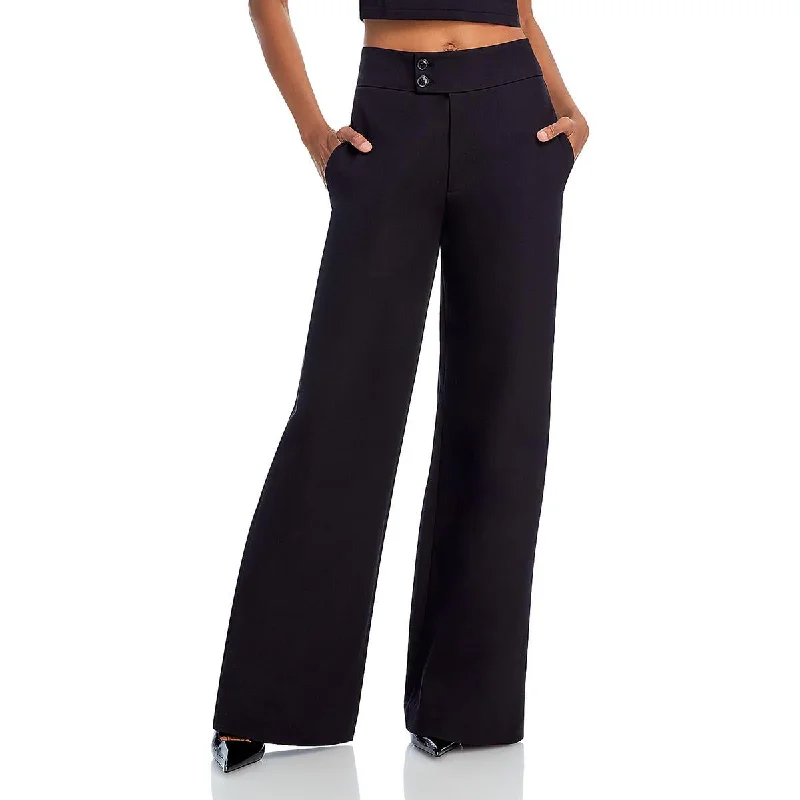 women's patterned pantsWomens High Rise Stretch Wide Leg Pants