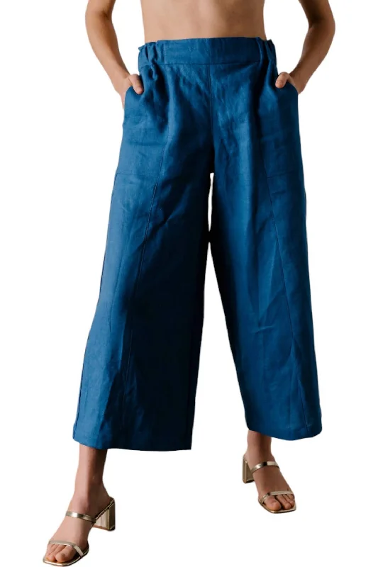 women's ripped pantsEmil Easy Crop Pants In True Blue