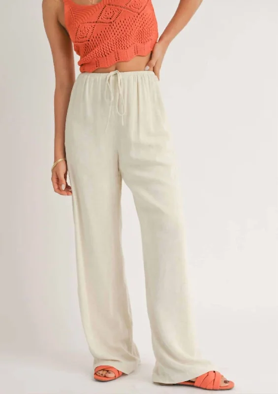 women's luxury pantsDune Breeze Wide Leg Pants In Natural