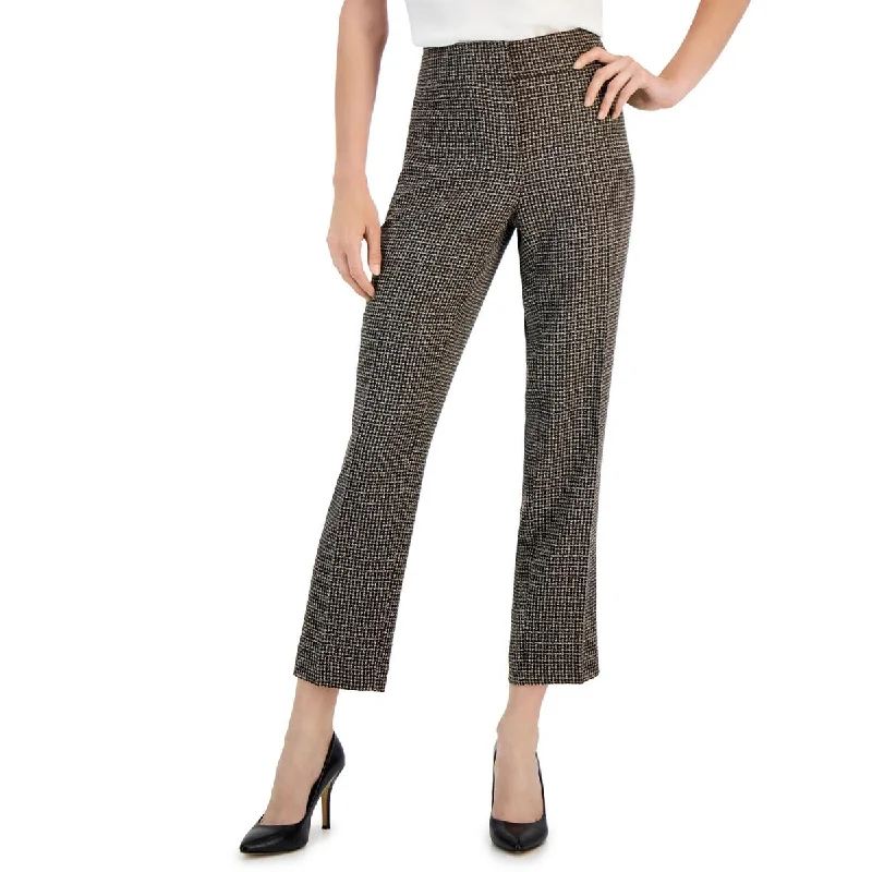 women's wide-leg pantsWomens Tweed Woven Capri Pants