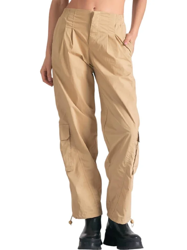 women's cashmere pantsKrystian Cargo Pants In Tan