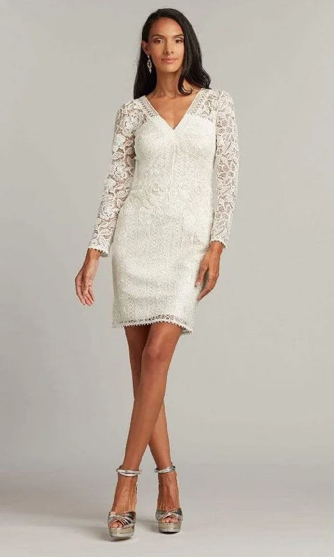 Women's Formal Dress OptionsTadashi Shoji BDO18590S - Lace V-Neck Formal Dress