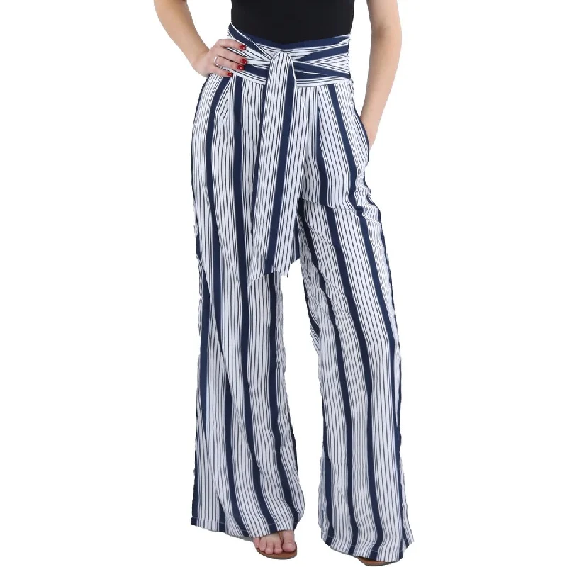 women's wool pantsWomens High Waist Striped Trouser Pants