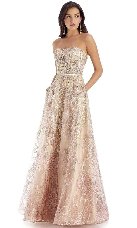 Formal Dress for Museum GalasClarisse - Embellished Semi-Sweetheart A-Line Gown 5108SC