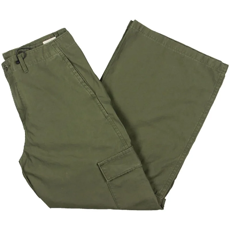 women's wool pantsWomens Cotton Mid-Rise Cargo Pants