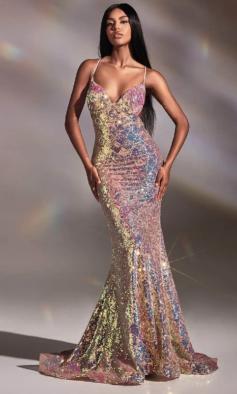 Formal Dress for Church WeddingsLadivine CD880 - Sequin Gown