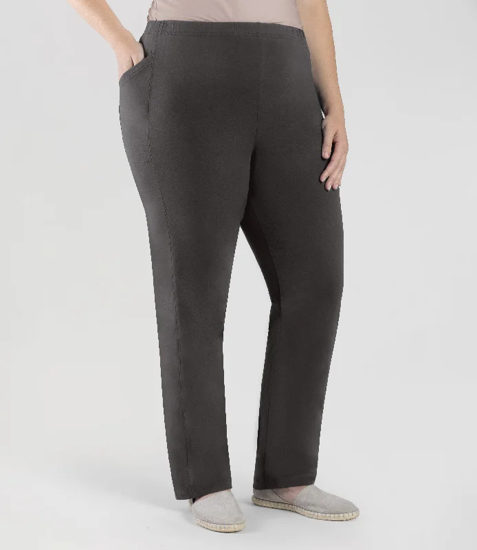 Stretch Naturals Side Pocket Loose Fit Leggings Deep Taupe