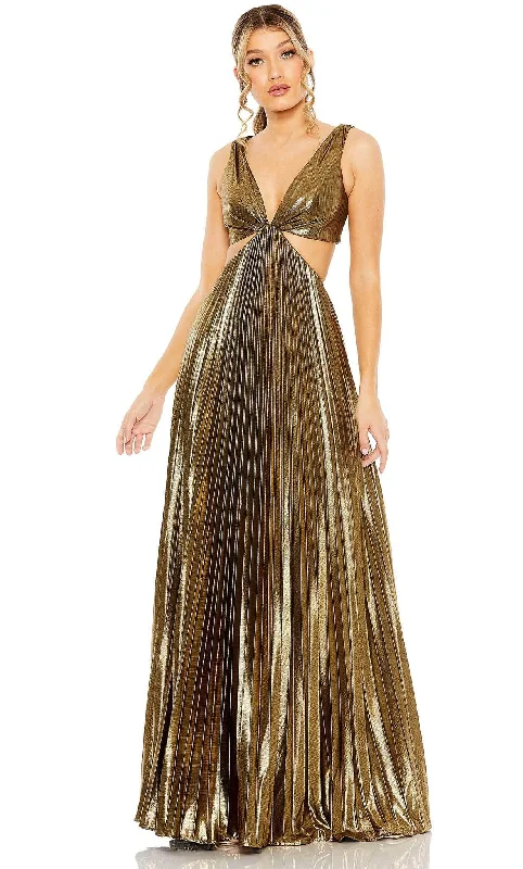 Formal Dress for Outdoor WeddingsIeena Duggal 27083 - Metallic Gown