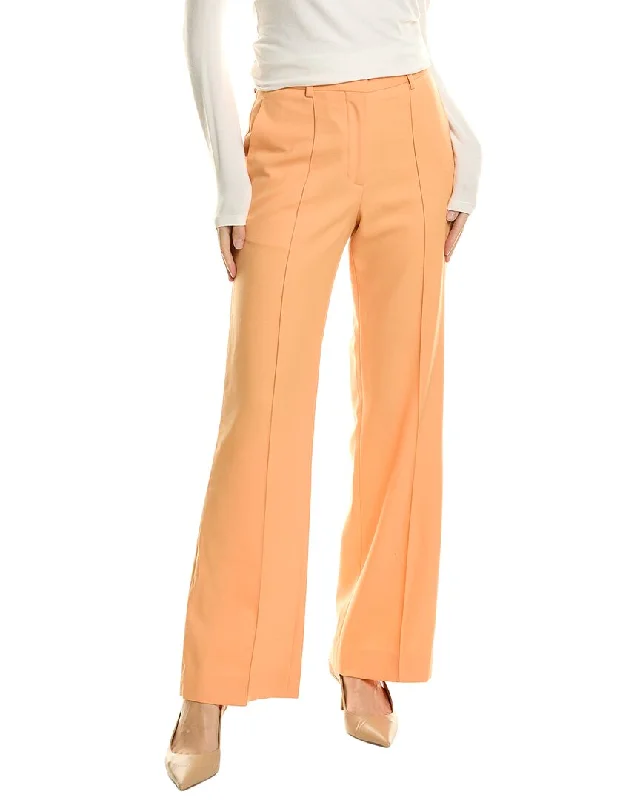 women's relaxed-fit pantsReiss Emmy Wide Leg Wool-Blend Trouser