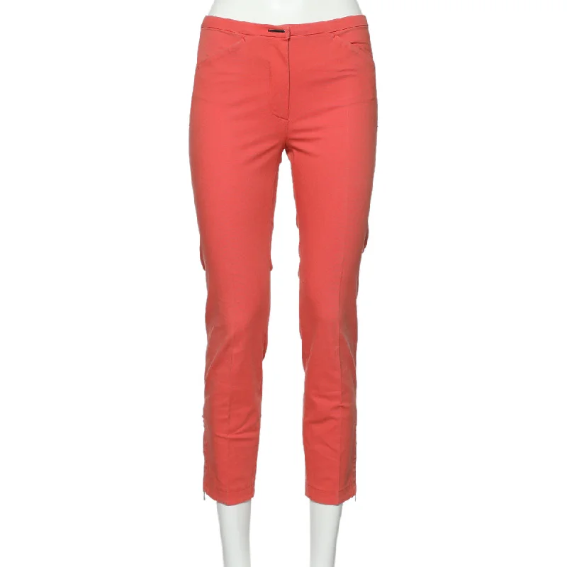 women's velvet pantsSportmax Coral Pink Cotton Tapered Leg Pants S