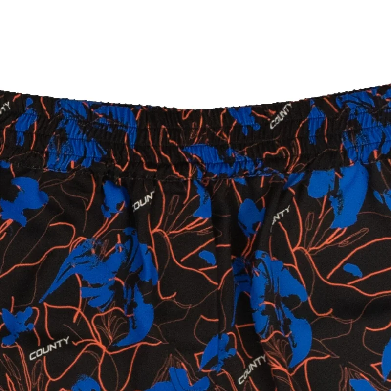 women's running pantsMarcelo Burlon County Flowers Boxer Shorts - Black/Blue