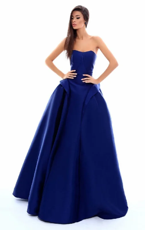 Formal Dress for Museum GalasTarik Ediz - Semi Sweetheart Long Ballgown 50325