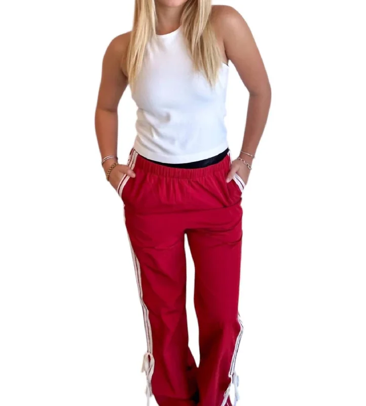 women's bootcut pantsMel Bow Pants In Burgundy