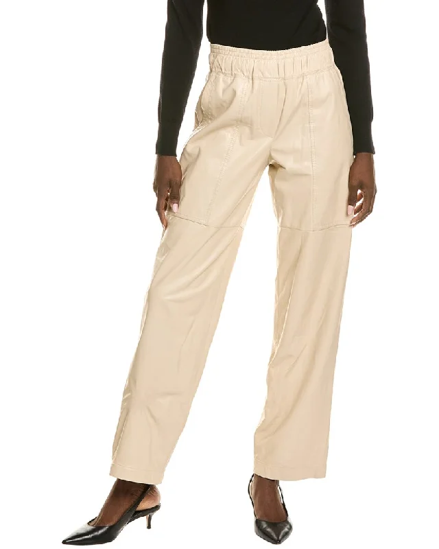 women's ankle-length pantsBrunello Cucinelli Leather Pant