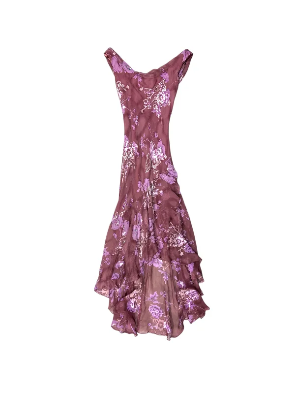 Halloween party dressesDress Party Long By Alex Evenings In Pink & Purple, Size: 4p