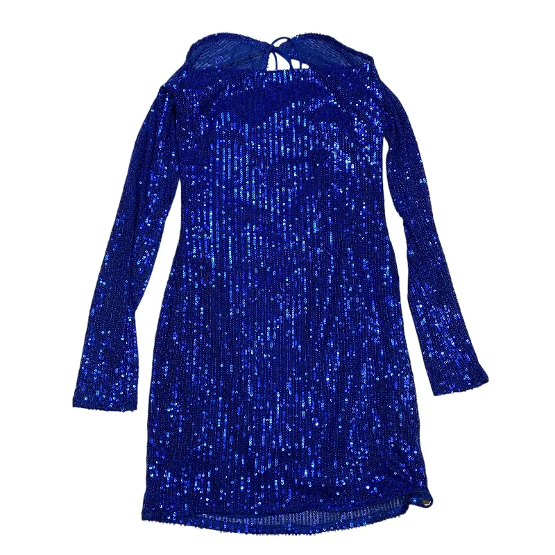 plus-size friendly party dressesDress Party Short By Lucy in the Sky In Blue, Size: M