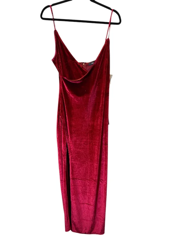 midi party dressesDress Party Long By Lulus In Maroon, Size: Xl