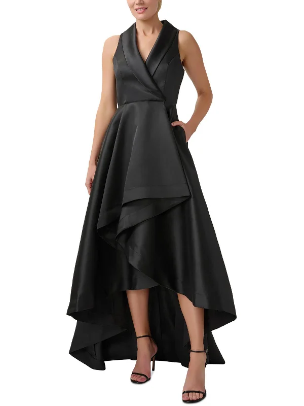 themed party dressesWomens Tuxedo Hi Low Evening Dress