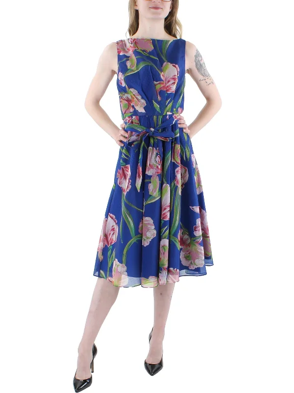 bridesmaid party dressesWomens Floral Pleated Cocktail and Party Dress