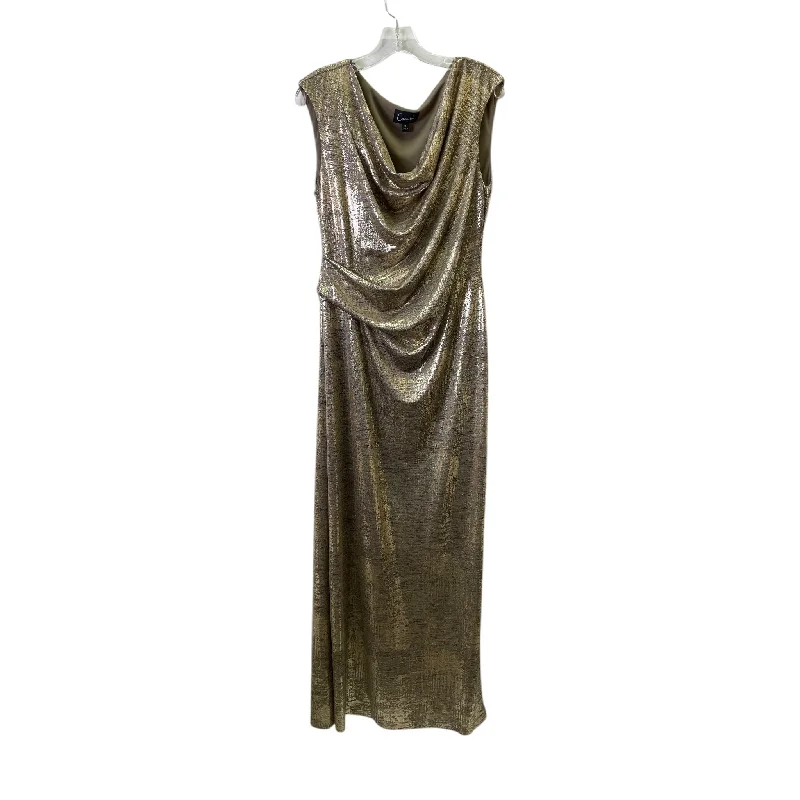 casual party dressesDress Party Long By Connected Apparel In Gold, Size:14