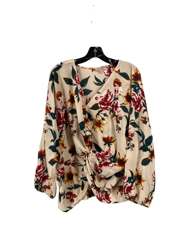 Blouse 3/4 Sleeve By Clothes Mentor  Size: L