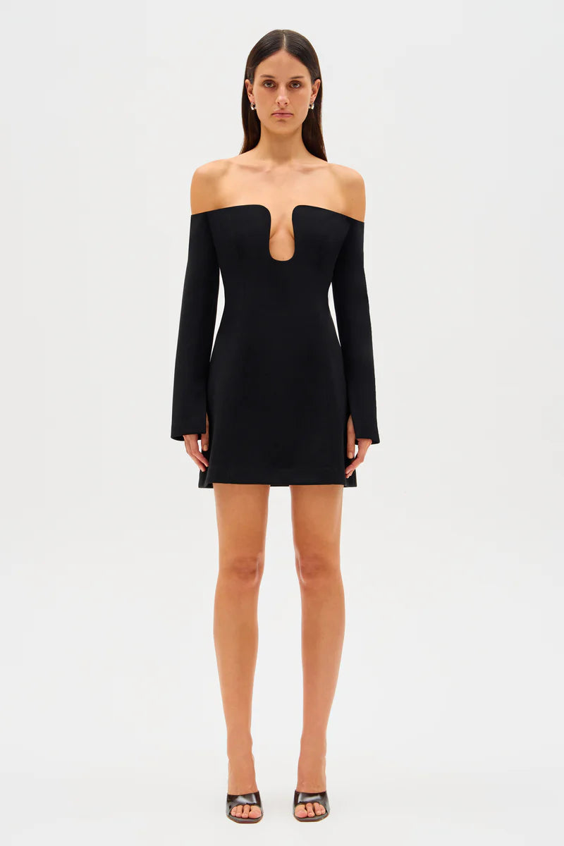 high-slit Mimi dresses for a bold lookTiaan Crepe Mini Dress