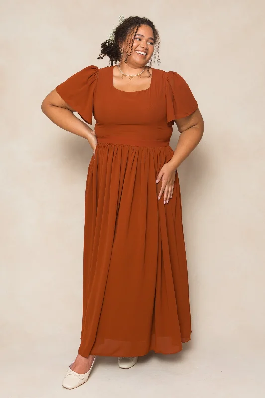 women's casual Friday dressesAbbie Dress in Amber Chiffon