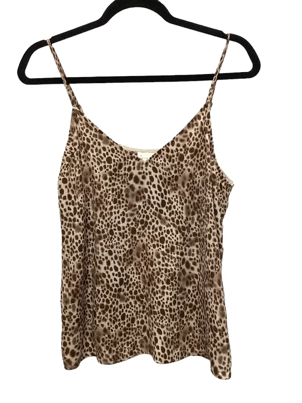 women's tops with geometric patternsAnimal Print Top Sleeveless A New Day, Size M