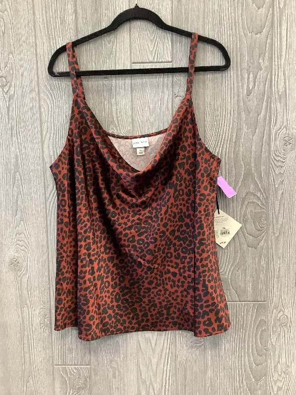 tank tops for womenAnimal Print Top Sleeveless Ava & Viv, Size Xxl