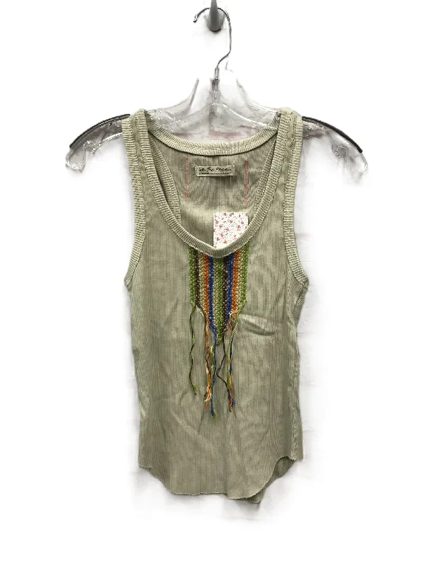 women's tops for those who love to dress up their casual looks with stylish topsBeige Top Sleeveless By Free People, Size: Xs