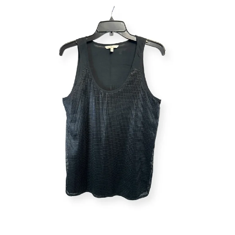 women's tops for those who believe in expressing their individuality through fashionBlack Top Sleeveless Calvin Klein, Size S