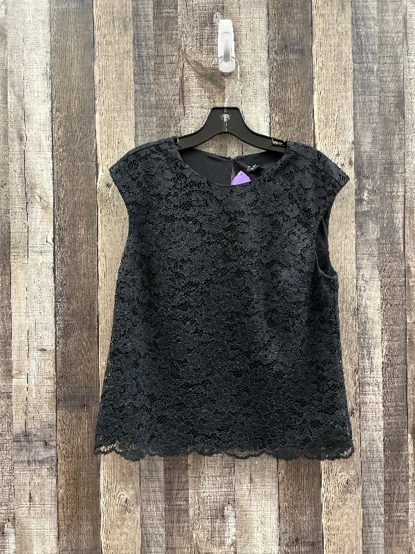 women's tops with unique designsBlack Top Sleeveless Express, Size M