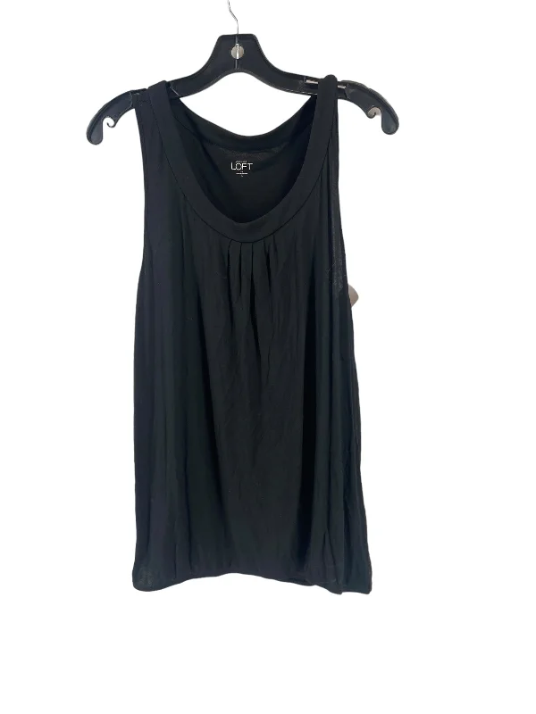 women's tops for those who want to create outfits that are both unique and memorableBlack Top Sleeveless Loft, Size L